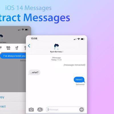 iOS 14 Retract Messages